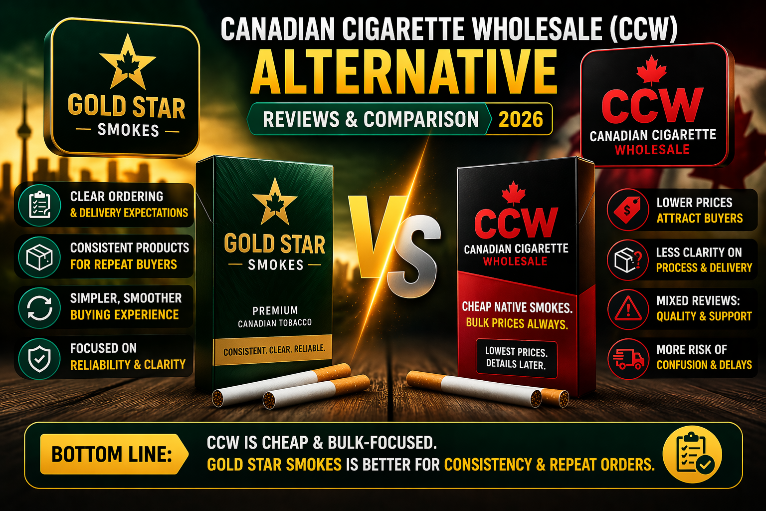 Canadian Cigarette Wholesaler (CCW) Alternative, Reviews