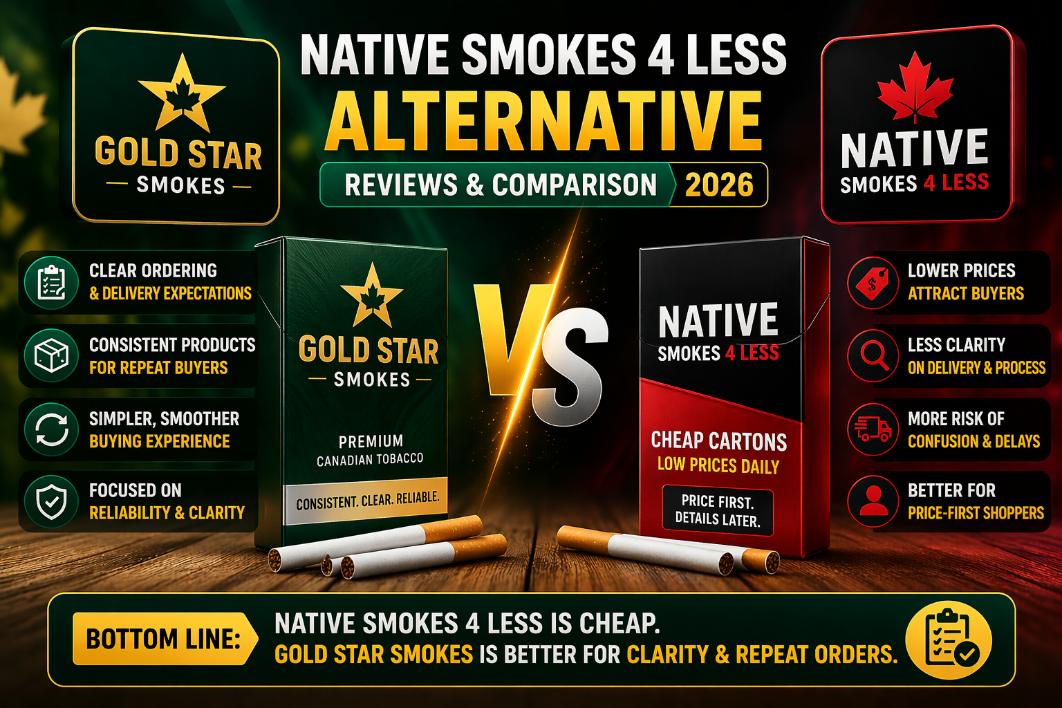 NativeSmokes4Less Canada Alternative, Reviews & Comparison
