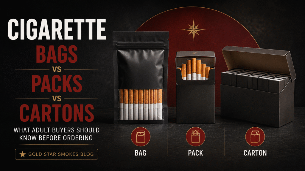 Cigarette Bags vs Packs vs Cartons